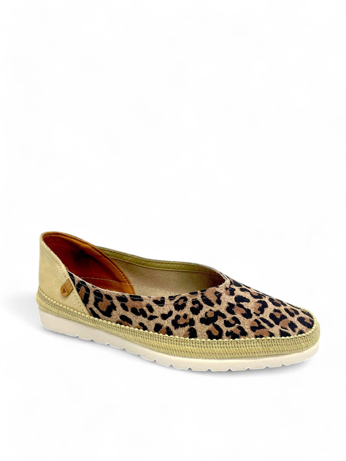 Nicole Printed Suede Slip-ons