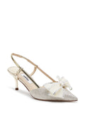 Crystal Dazzle Mesh Pumps