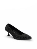 High Street Embroidery Heel Pumps