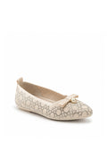 Crystal Pearl Ribbon Flats