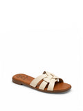 Olivia Cross Strap Slides