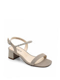 Bella Diamante Ankle Strap Heeled Sandals