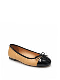 Sweet Carolyn Contrast Toe Flats