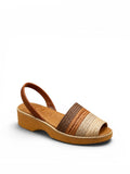 Combi Woven Wedge Sandals