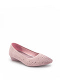 Basic Shimmery Crystal Platform Wedge