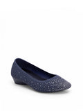 Basic Shimmery Crystal Platform Wedge
