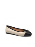 Sweet Carolyn Contrast Toe Flats