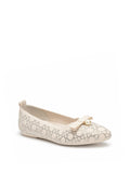 Crystal Pearl Ribbon Flats