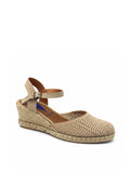 Melena Woven Ankle-strap Wedges