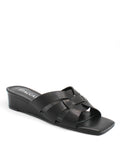 SYL Leather Wedge Sandals