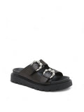 Eco Wedgy Flat Buckle Sandals