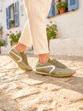 Contrast Trim Retro Sneakers